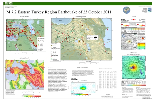 Summary Poster USGS, M7.2 Turkey Earthquake 2011